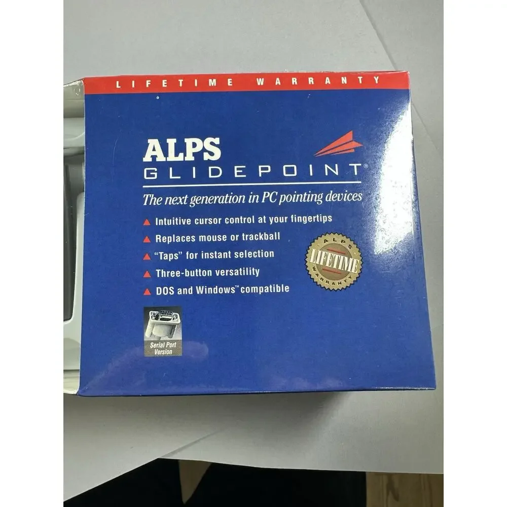 Vintage 1994 Alps Glidepoint for DOS Windows Computer - PS/2 Serial Port Version